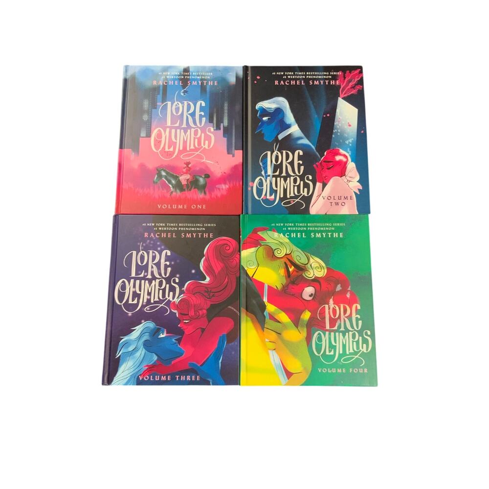 Lore Olympus Volumes 1-4 Hardcover Book Set Rachel Smythe Graphic Novels NEW